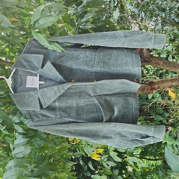Anthropologie Jackets & Blazers - Avic Les Filles, Fall, Winter, Casual Relaxed Olive, Sage Green Corduroy  Jacket